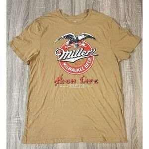 Miller High Life Milwaukee Beer Eagle T-Shirt Men's Large New w/out Tags